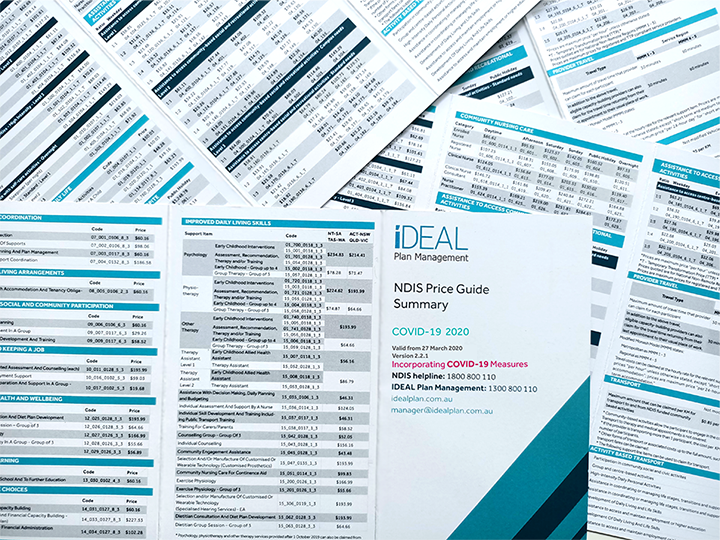 NDIS price guide photo
